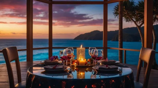 Jantar à luz de velas com vista para a Table Mountain