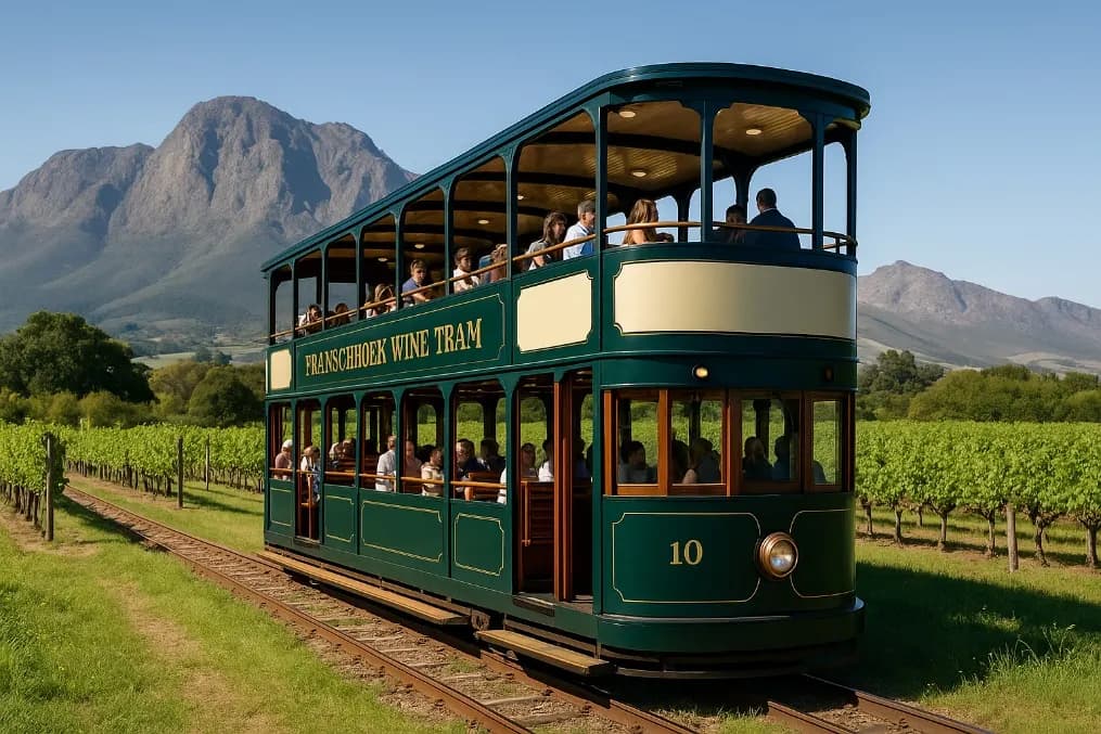 Wine Tram: passeio entre vinícolas em Franschhoek